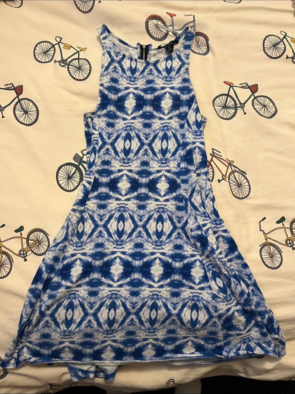 7/$20 Forever 21 Blue and White Tie-Dye Mini Dress 7/$20